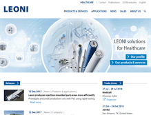 Tablet Screenshot of leoni-healthcare.com